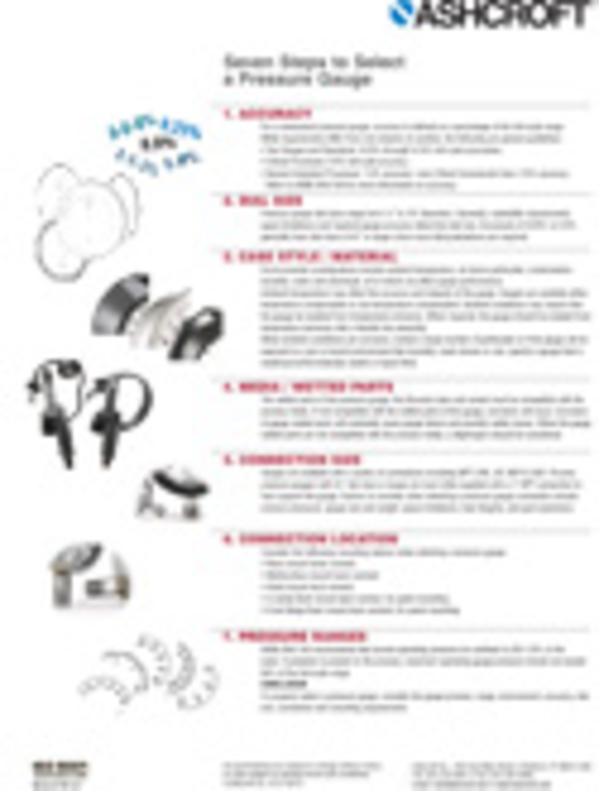 Ashcroft 7 Steps to Pressure Guage Selection