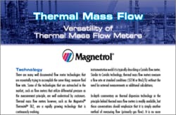Magnetrol Thermal Mass Flowmeter White Paper