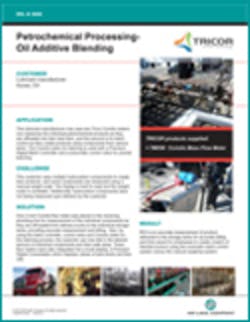 TRICOR Coriolis Technology Petrochemical Processing- Oil Additive Blending
