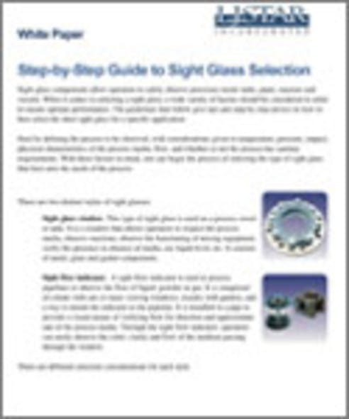 LJ Star Sight Glass Selection White Paper