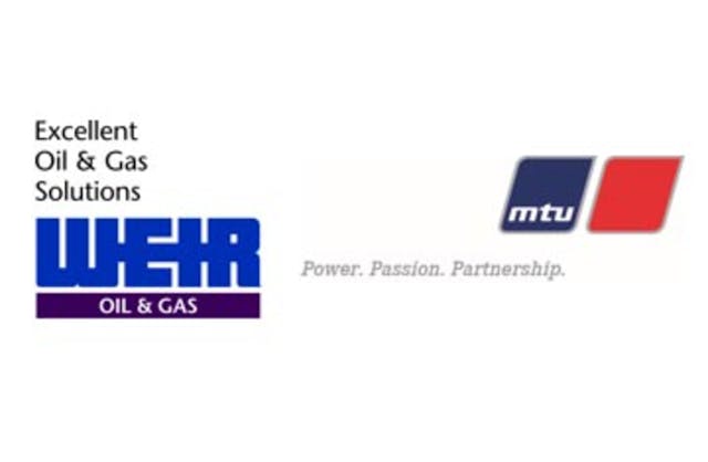 Weir Oil &amp; Gas and MTU logos