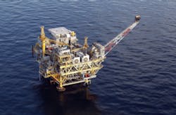 An oil rig near the Deepwater Horizon wellhead in the Gulf of Mexico on April 28, 2010 near New Orleans, Louisiana. An oil rig near the Deepwater Horizon wellhead in the Gulf of Mexico on April 28, 2010 near New Orleans, Louisiana.