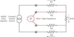 Figure 2. Four-wire RTD diagram Figure 2. Four-wire RTD diagram