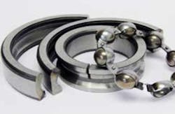 Disassembled Ball Bearing Disassembled Ball Bearing