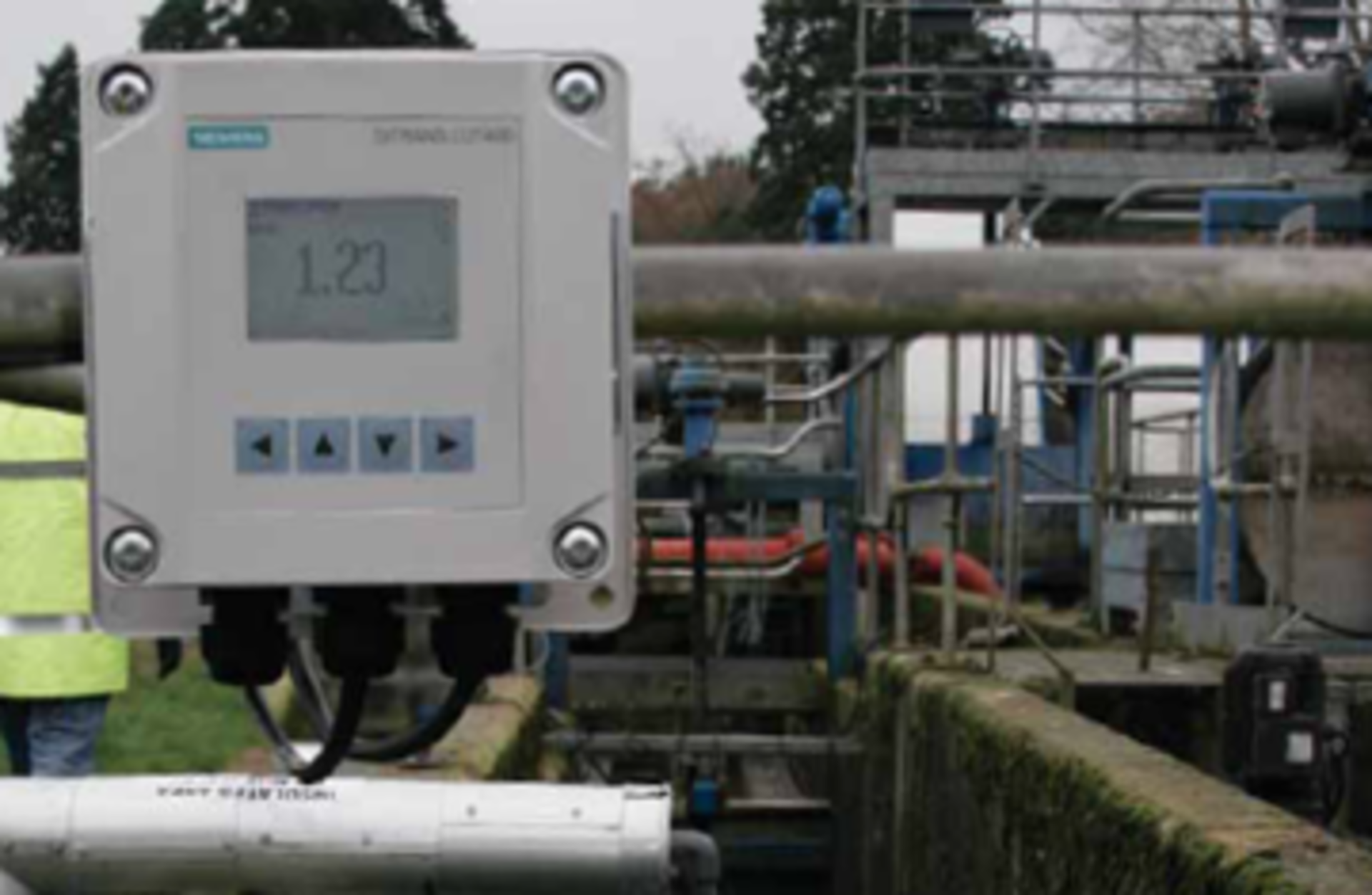 Ultrasonic Level Controller for Open-Channel Influent Flume