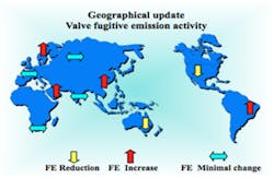 Valve Emissions Geographic Data Valve Emissions Geographic Data