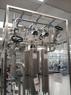 O2 purifier skid (Courtesy HPi Verification Services) O2 purifier skid (Courtesy HPi Verification Services)