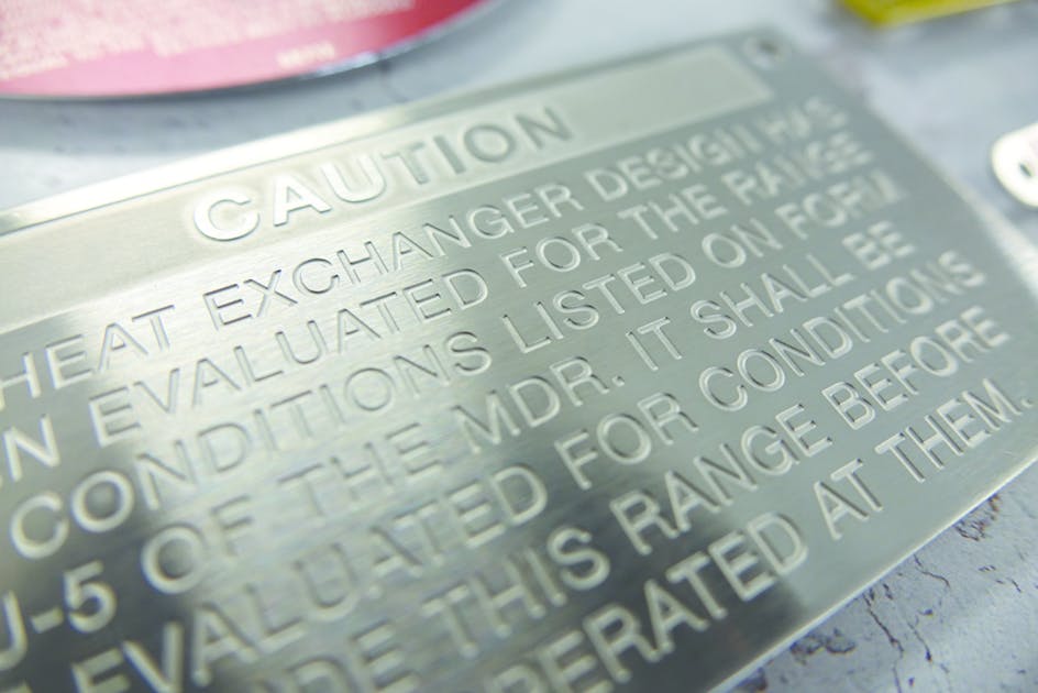 Nameplates crucial for gas and fluid handling equipment | P.I. Process ...