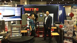 Editor in Chief Lori Ditoro visits the Wattco team during AHR Expo 2016.