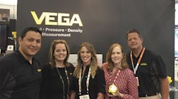 Editor in Chief Lori Ditoro with the Vega team during OTC 2016