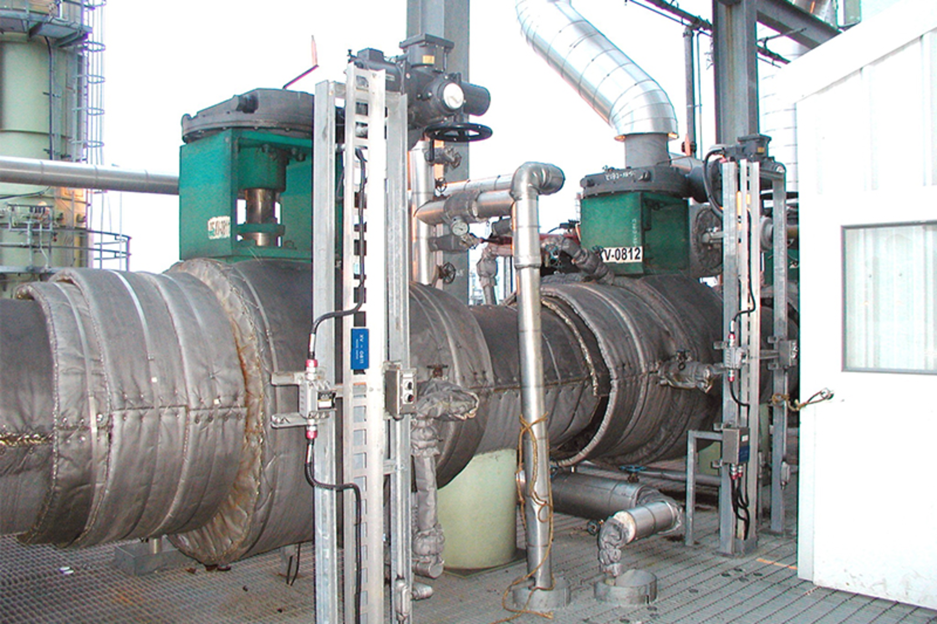 Insulation/blanketing on a coker valve. All images courtesy of Gobind Khiani