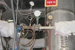 Inline wafer vortex flowmeter. Image courtesy of Vortek Instruments Inline wafer vortex flowmeter. Image courtesy of Vortek Instruments