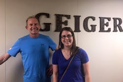 Geiger Pump &amp; Equipment President Henry Peck with Flow Control Editor in Chief Robyn Tucker