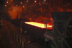 Hot strip mill process line. All graphics courtesy of Hunt Valve Hot strip mill process line. All graphics courtesy of Hunt Valve