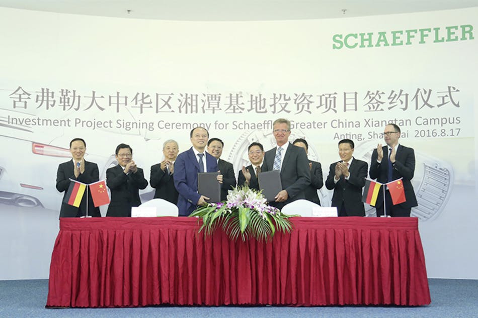 Schaeffler invested in a new manufacturing location in Xiangtan, in the Chinese province of Hunan. Image courtesy of Schaeffler