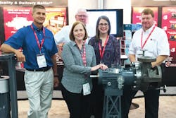The PumpWorks 610 team met with Editorial Director Lori Ditoro and Flow Control Editor in Chief Robyn Tucker Meeting with the Flowserve team at the 2016 Turbomachinery &amp; Pump Symposia in Houston, Texas