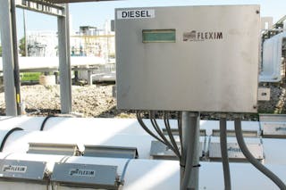 Diesel at the terminal. Image courtesy of FLEXIM Americas.