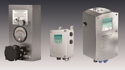 Image 2. Air-purge systems. An air-purge system can be used to allow installation of general-purpose automation devices and components in a Zone 1 area. Image courtesy of Pepperl+Fuchs Image 2. Air-purge systems. An air-purge system can be used to allow installation of general-purpose automation devices and components in a Zone 1 area. Image courtesy of Pepperl+Fuchs