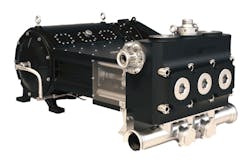 New pumps with greater horsepower and lower operating costs are a result of what manufacturers learned as they continued to push equipment to maximum capacity throughout the recent economic downturn. Image courtesy of Gardner Denver New pumps with greater horsepower and lower operating costs are a result of what manufacturers learned as they continued to push equipment to maximum capacity throughout the recent economic downturn. Image courtesy of Gardner Denver