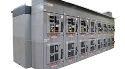 This drive is an example of a back-to-back lineup of synchronous transfer for oil platform applications. The drives and starters are manufactured at the same facility and tested as an integrated lineup.