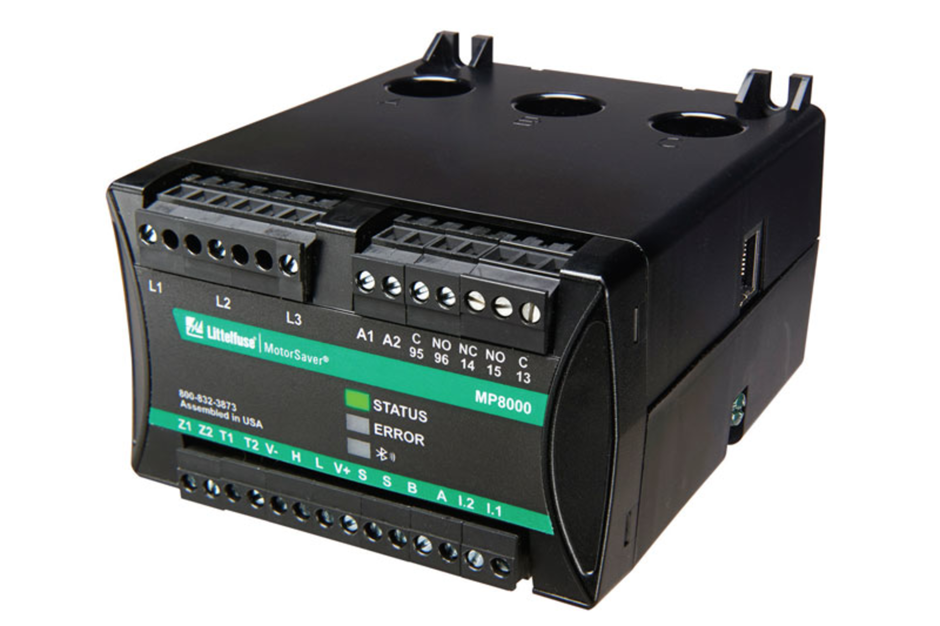 Изображение 1. Интеллектуальное реле защиты двигателя, которое может обмениваться данными со смартфоном техника через соединение Bluetooth. Соединение Bluetooth не только позволяет пользователю просматривать важную информацию о неисправностях, но также позволяет проводить диагностику оборудования, находящегося под напряжением, в режиме реального времени, при этом пользователь находится в безопасном месте за пределами электрического шкафа. Все изображения предоставлены Littelfuse.