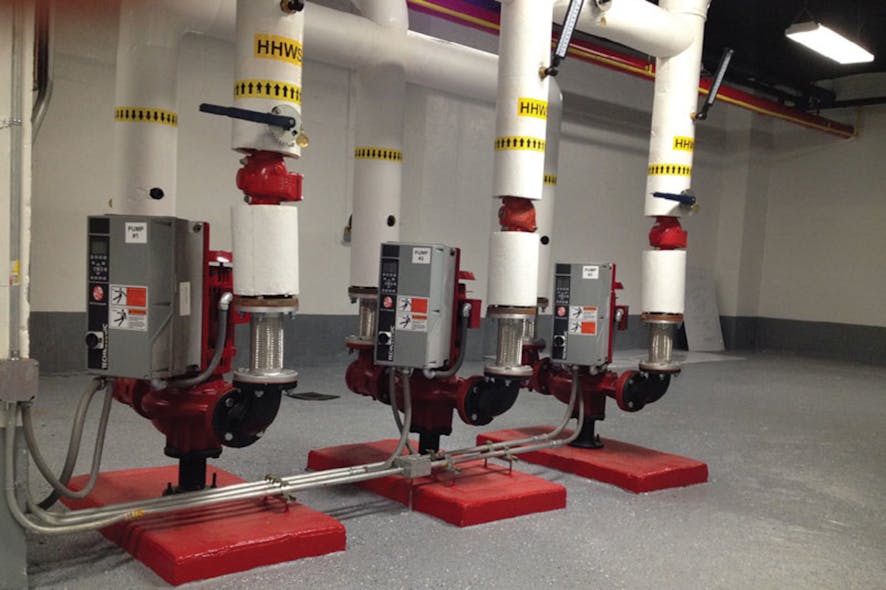 VFDs installed inside the Twin Parks housing development in the Bronx, New York. Image courtesy of Xylem