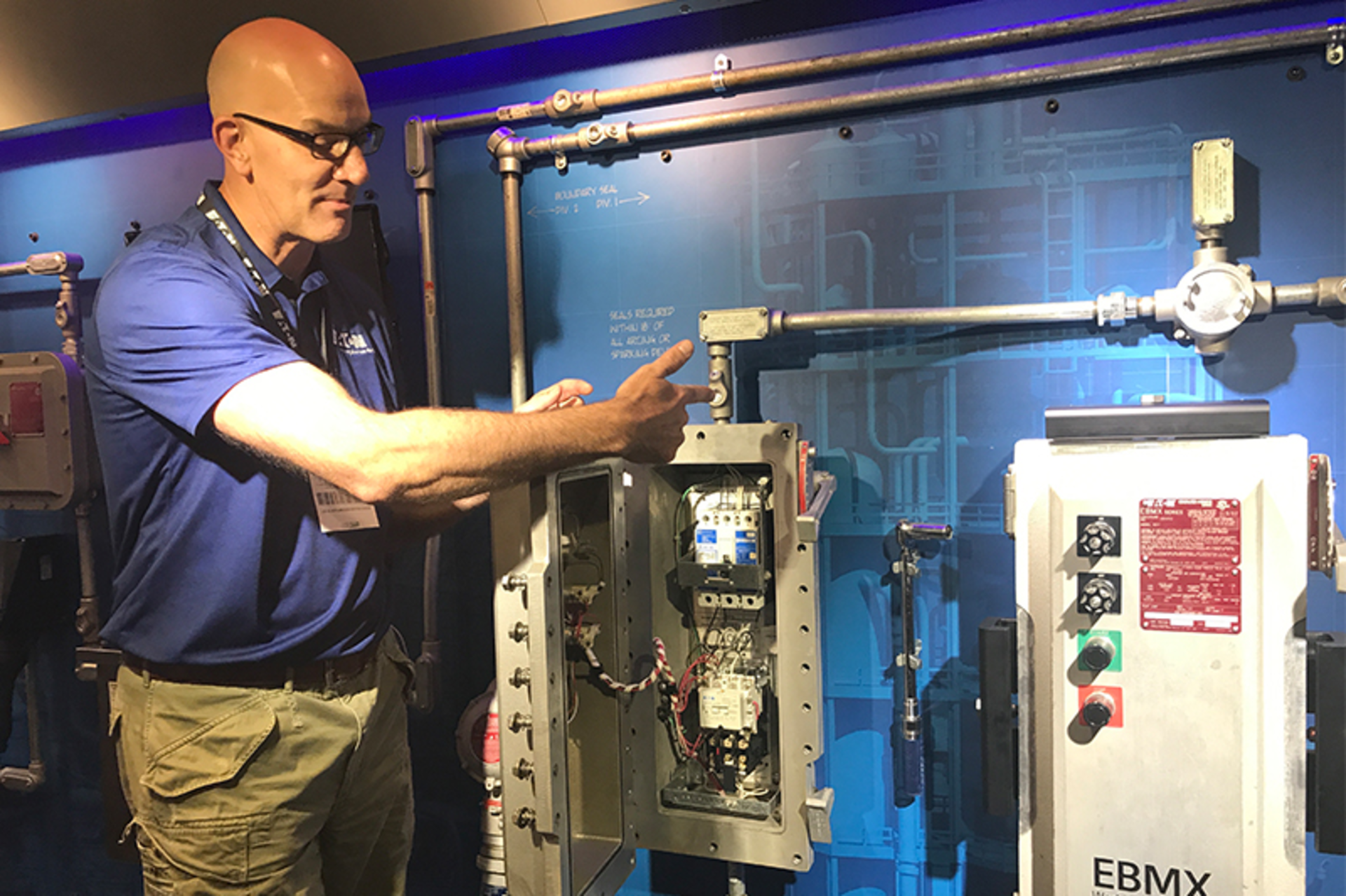 Eaton demonstrated its new explosion-proof enclosure at the Offshore Technology Conference (OTC) in Houston.