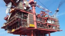 Gas production platform. Image courtesy of CMA Gas production platform. Image courtesy of CMA