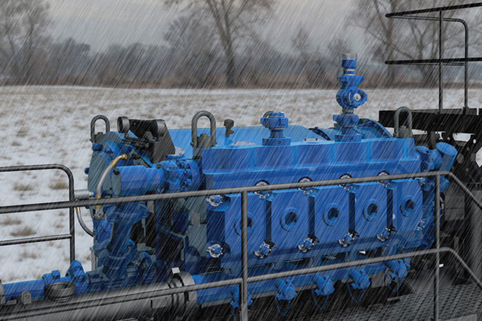 Continuous-duty pump on a trailer. All images courtesy of Weir Pressure Pumping.