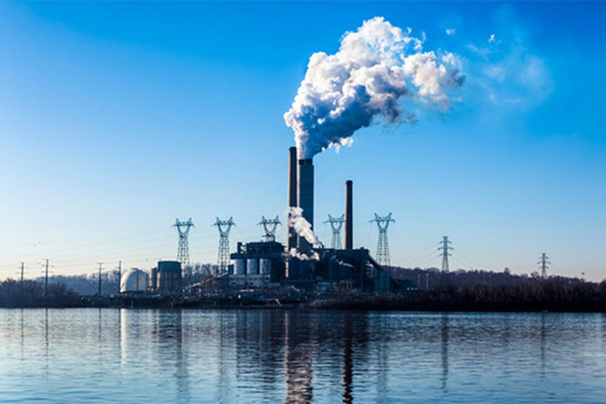 Coal-fired power plant; drnadig/iStock