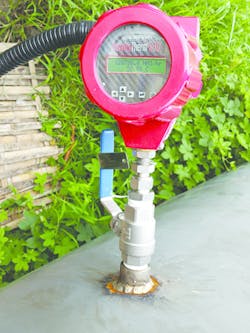 Figure 2. Close-up of thermal mass flowmeter, part of Sierra Instruments’ Big-3 for flow energy applications Figure 2. Close-up of thermal mass flowmeter, part of Sierra Instruments’ Big-3 for flow energy applications