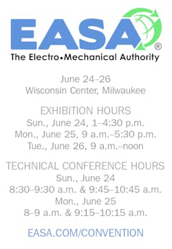 EASA Convention, motors, drives, eletrical apparatus, trade shows FC 0618 EASA EASA Convention, motors, drives, eletrical apparatus, trade shows FC 0618 EASA