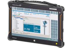 Figure 2. Asset management programs provide equipment manuals, parts lists and other information to handheld devices, such as Endress+Hauser&rsquo;s Field Xpert SMT70.