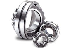 Figure 1. Self-aligning bearings are engineered to compensate for misalignment in applications. All graphics courtesy of SKF USA Inc. Figure 1. Self-aligning bearings are engineered to compensate for misalignment in applications. All graphics courtesy of SKF USA Inc.
