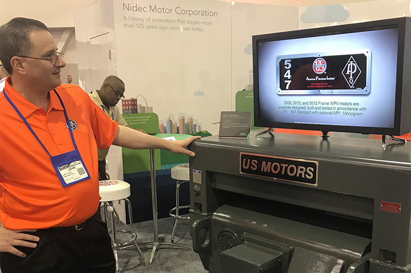 The Nidec Motor Corporation team showed us their redesigned Titan 5000 frame at EASA 2018.