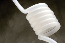 PVDF tubing is easily processed and can be thermoformed. All graphics courtesy of Arkema PVDF tubing is easily processed and can be thermoformed. All graphics courtesy of Arkema