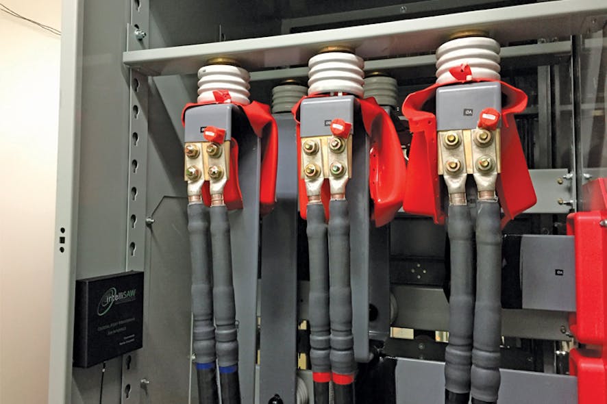 Continuous monitoring of electrical switchgear requires one-time installation of non-contacting WirelessHART sensors to measure surface temperatures and partial discharge. All graphics courtesy of Emerson Automation Solutions
