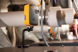 Figure 3. Thermal imaging sensors can monitor difficult-to-access equipment or large areas quickly. Figure 3. Thermal imaging sensors can monitor difficult-to-access equipment or large areas quickly.