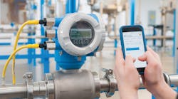WLAN, Bluetooth and web server interfaces allow technicians to monitor, diagnose and configure flowmeters from smartphone apps. All images courtesy of Endress+Hauser