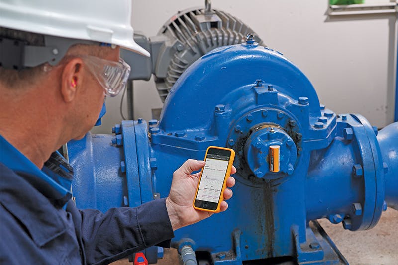 The use of remote, wireless sensors is simple and allows the team to view real-time data and receive alarms if assets experience conditional changes. All images courtesy of Fluke Accelix