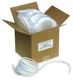 Figure 3. Masterflex bulk-packed C-FLEX L/S tubing has a lower gas permeability and handles higher pressures compared to silicone. It is also weldable. Figure 3. Masterflex bulk-packed C-FLEX L/S tubing has a lower gas permeability and handles higher pressures compared to silicone. It is also weldable.