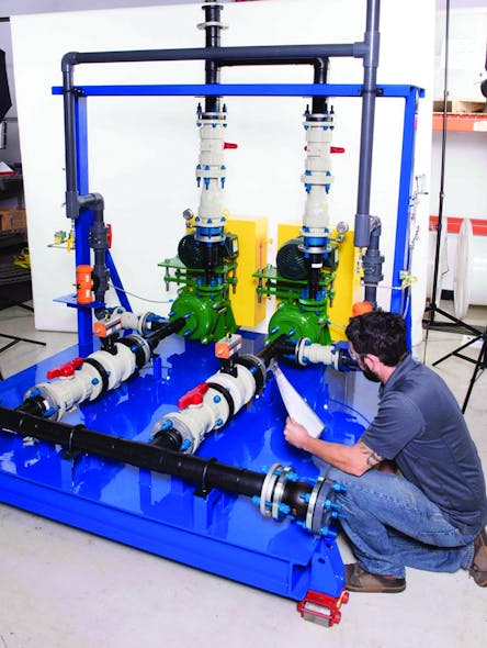 Outsourcing complete systems, like this pump skid, frees up time and resources.