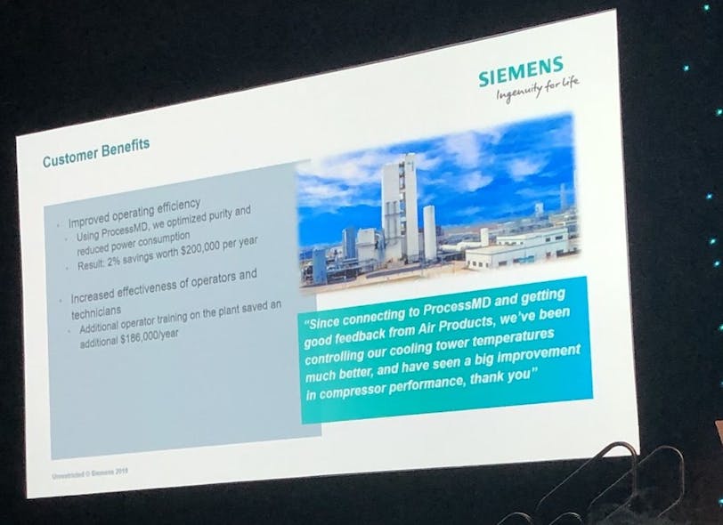 Air Products and Chemicals was recognized at the 2019 Siemens Automation Summit with Customer Excellence Award