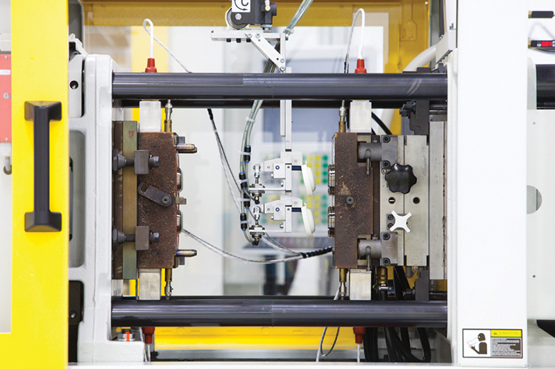 Figure 1. Common cylinder application injection molding machine. All images courtesy of Trelleborg Sealing Solutions.