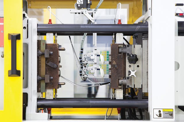 Figure 1. Common cylinder application injection molding machine. All images courtesy of Trelleborg Sealing Solutions.