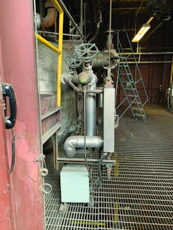 Water column attached to the drum Water column attached to the drum