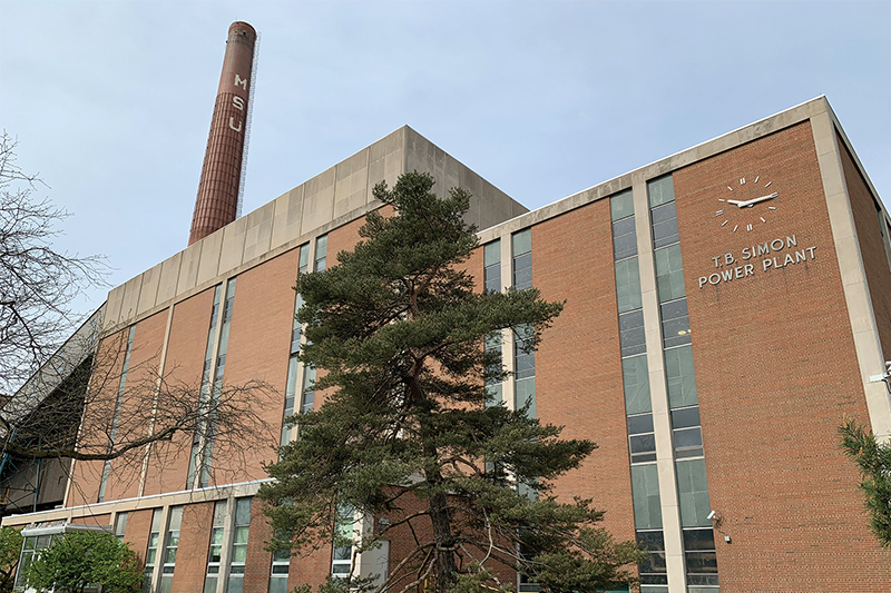 T.B. Simon power plant at Michigan State University.