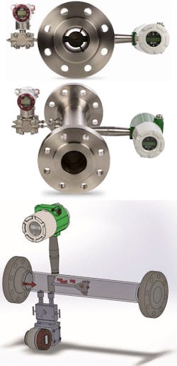 VorTek Instruments VorCone flowmeter. (Note: Drawing is for illustrative purposes only and is not representative of a correct installation orientation.) VorTek Instruments VorCone flowmeter. (Note: Drawing is for illustrative purposes only and is not representative of a correct installation orientation.)