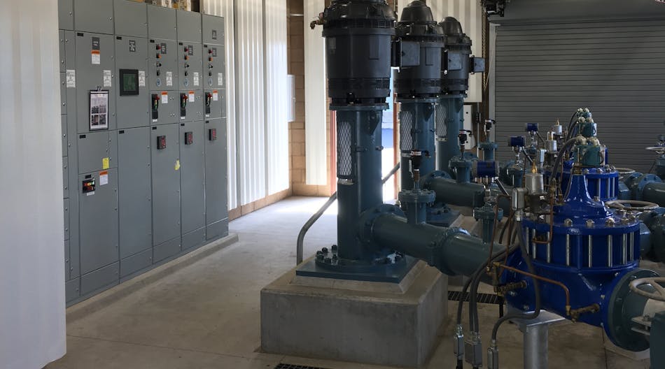 Figure 1. Helix Water District realized benefits by standardizing on AutomationDirect products and best programming practices for this new pump station, and the team applied similar concepts to retrofitted stations.