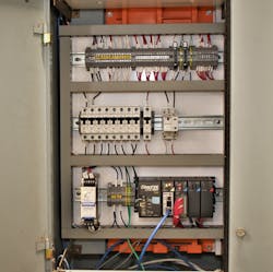 Figure 2. Retrofitting standardized PLC panels into MCCs allows Helix technicians to more easily troubleshoot and maintain their control systems, as well as stock fewer parts while remaining ready to deal with any issues. Figure 2. Retrofitting standardized PLC panels into MCCs allows Helix technicians to more easily troubleshoot and maintain their control systems, as well as stock fewer parts while remaining ready to deal with any issues.